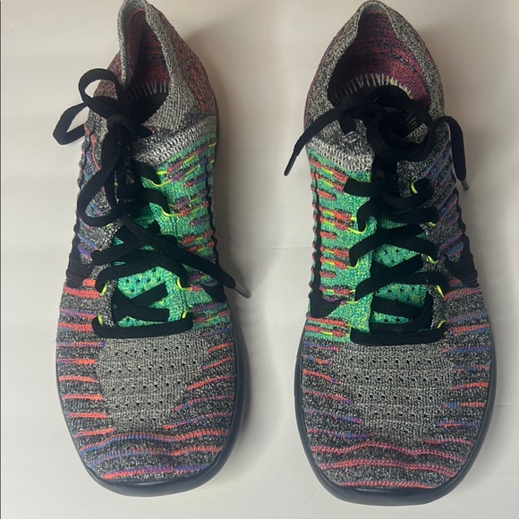 Multicolor Knit Sneakers with Black Laces - Picture 1 of 10